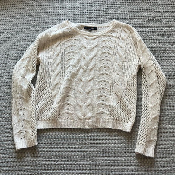 Love Tree Ivory Cable Knit Sweater - Picture 3 of 3